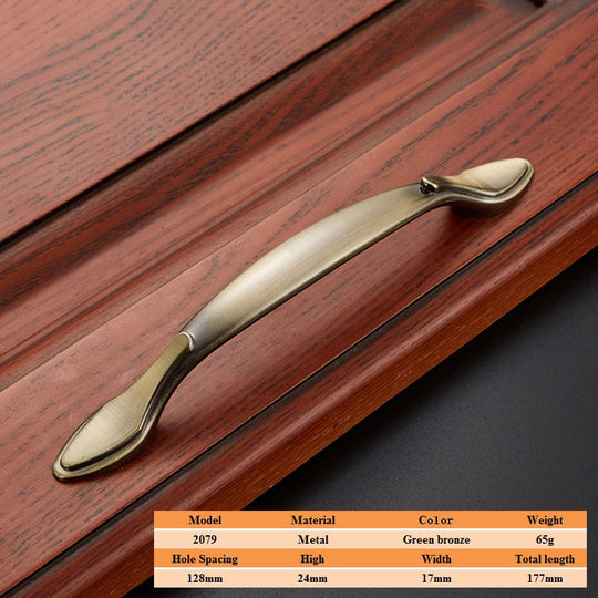 Vintage Zinc Alloy Handles For European - Style Furniture Doors And Drawers 2079 - 128Mm Door Handle