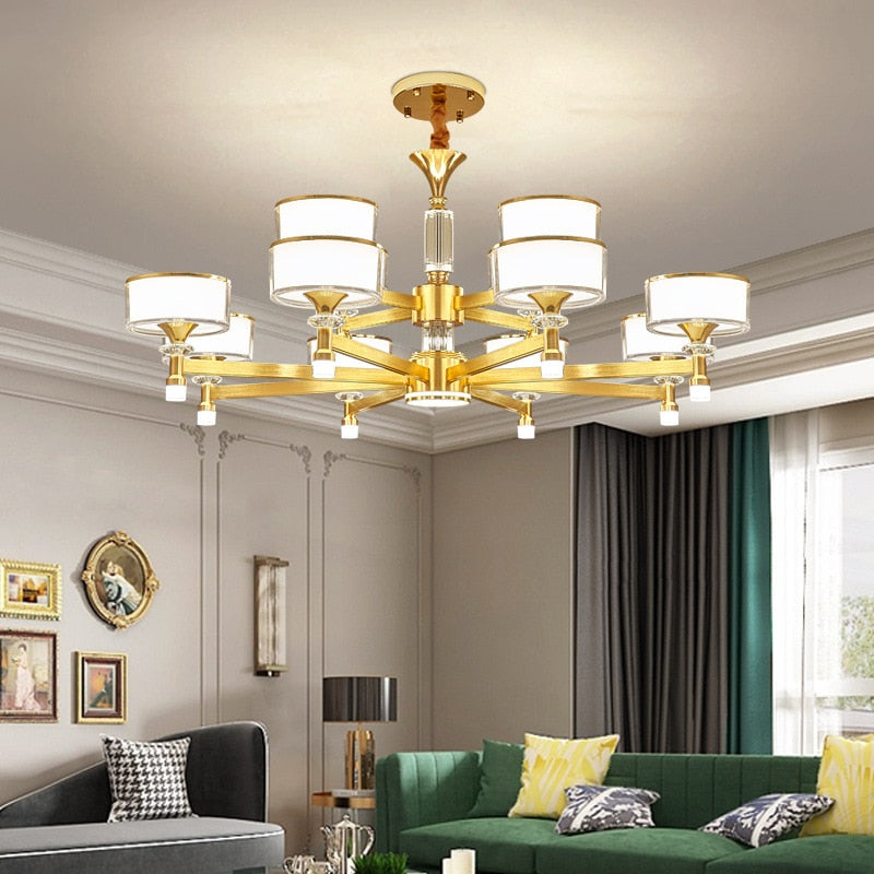 Modern Remote Dimmable Led Chandelier Lighting Living Room Decor Chandeliers Lamp Bedroom Hanging