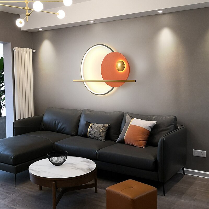 Modern Living Room Led Wall Lamp Nordic Sconce Lights Home Indoor Decoration Macaron Lighting