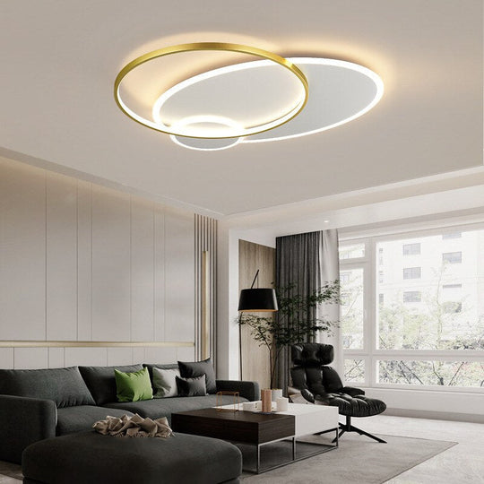 Modern Led Ceiling Lights Surface Mount Metal Chandelier For Foyer Living Room Bedroom Dining Lamp