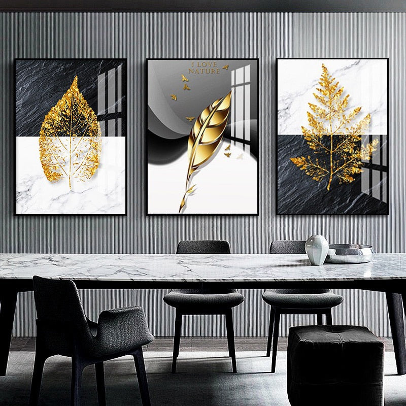 Minimalist Nordic Triple Abstract Paintings - Modern Decor For Spaces Canvas Printings