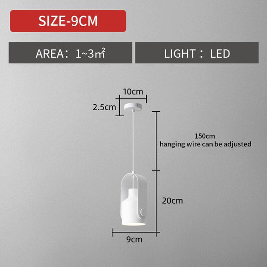 Japanese Style Modern Minimalist Art Bedside Hanging Pendant Light Chandelier White / Warm Lighting