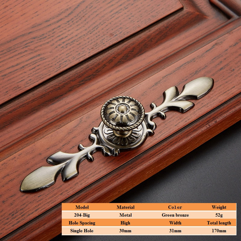 Vintage Zinc Alloy Handles For European - Style Furniture Doors And Drawers 204 - Big Door Handle