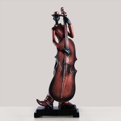 Resin Musician Band Statues: Artistic Home And Cafe Decor For Music Enthusiasts F Decor