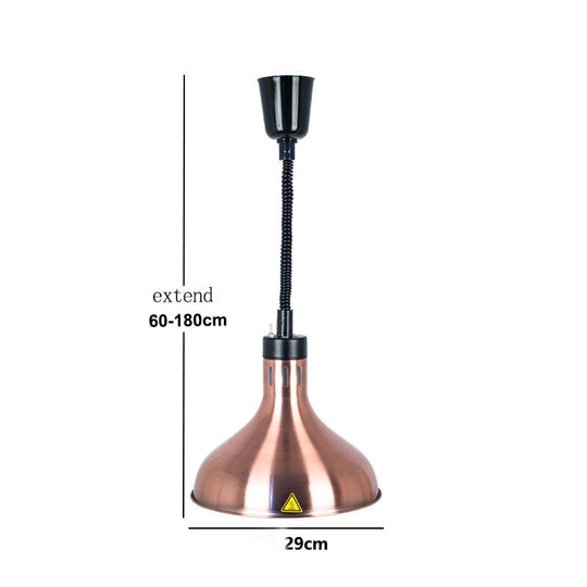 Food Warmer Pendant Light Hanging Lamp For Ceiling Restaurant Table Kitchens 250W Electric Heating