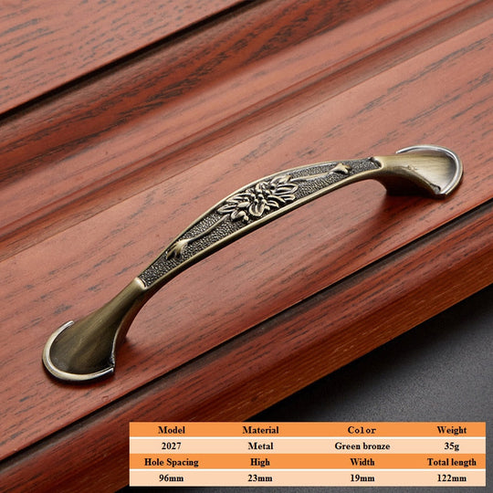 Vintage Zinc Alloy Handles For European - Style Furniture Doors And Drawers 2027 - 96Mm Door Handle