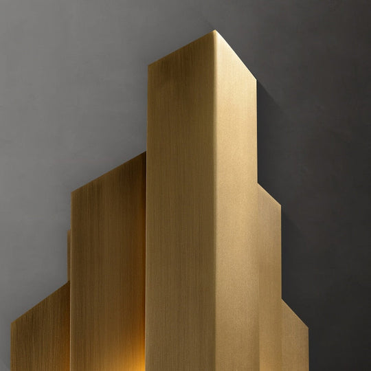 Zenith - Irregular - Shaped Post - Modern Copper Wall Lamp Wall Lamp