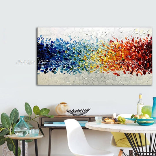 Handcrafted Large Abstract Oil Painting - Modern Home Decor Canvas Art Printings