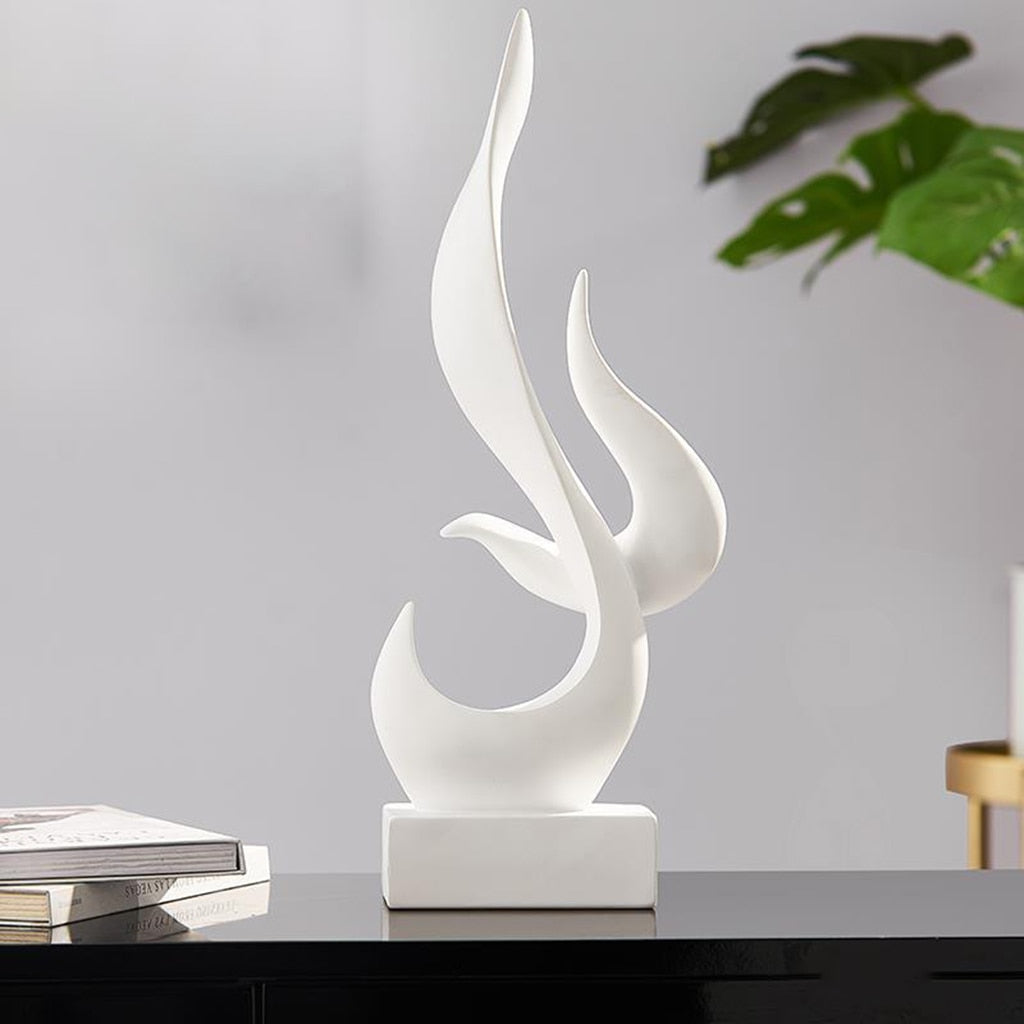 Abstract Sculpture: Creative Figurine For Living Room Tv Shelf Modern Statues Statue Home Decor And