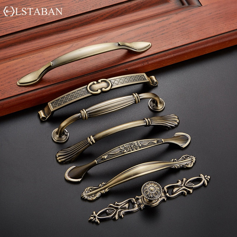 Vintage Zinc Alloy Handles For European - Style Furniture Doors And Drawers Door Handle