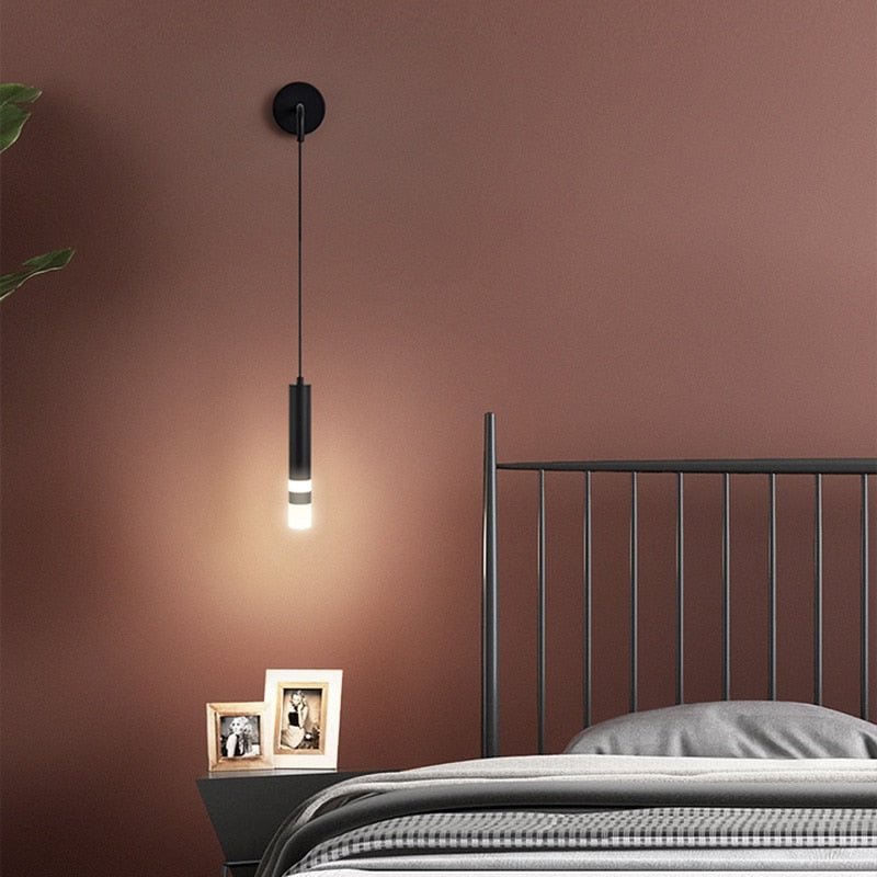 Minimalist Creative Luxury Bedroom Bedside Wall Lamp With Spotlight Wall Lamp