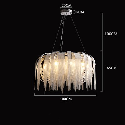 Postmodern Light Luxury Restaurant Chandelier Creative Designer Personality Study Apartment Clothing