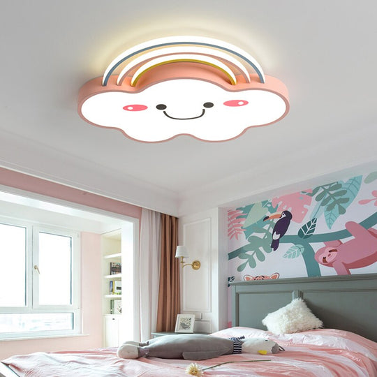 Nordic Kindergarten Children’s Room Kids Bedroom Decor Led Lamp Lights For Dimmable Ceiling Light