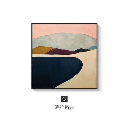 Abstract Landscape Of Solo Travel Posters And Prints 50X50Cm(No Frame) / Lake C Wall Painting