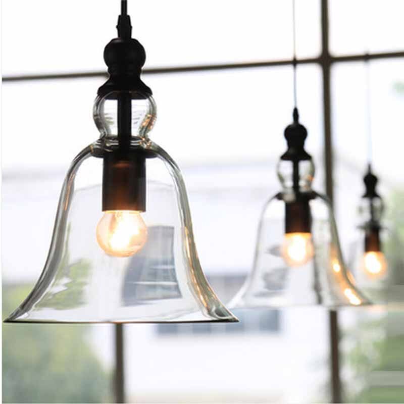 European American Style Pendant Lighting Creative Bell Hanging Lamp Room Decoration Restaurant