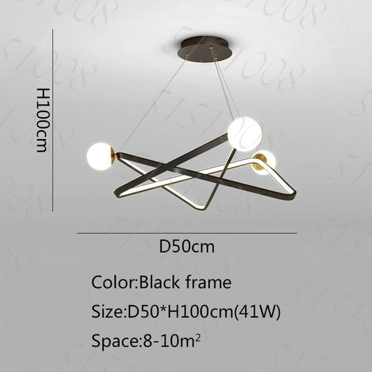 Nordic Led Chandellier Indoor Lighting Fixtures Modern For Living Room Dining Ktichen Hanging Lamp