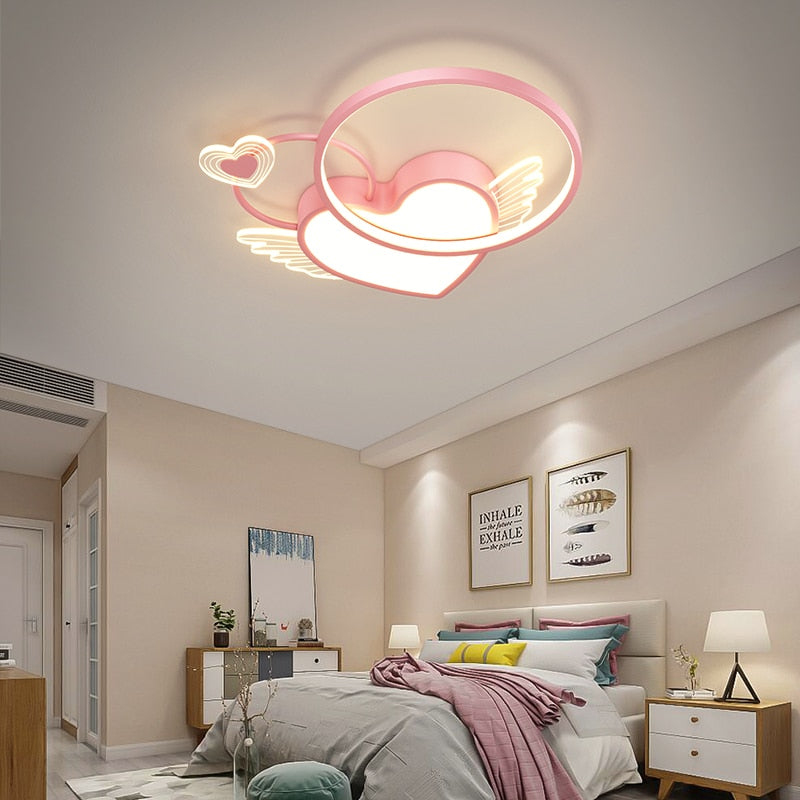 Heart Shape Fixture Creative Led Bedroom Light Ceiling