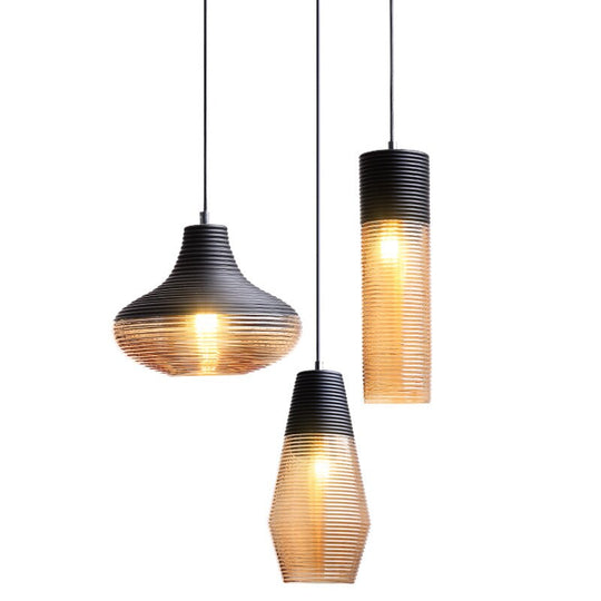 Modern And Simple Creative Coffee Shop Restaurant Bar Bedroom Bedside Glass Pendant Lamps E27