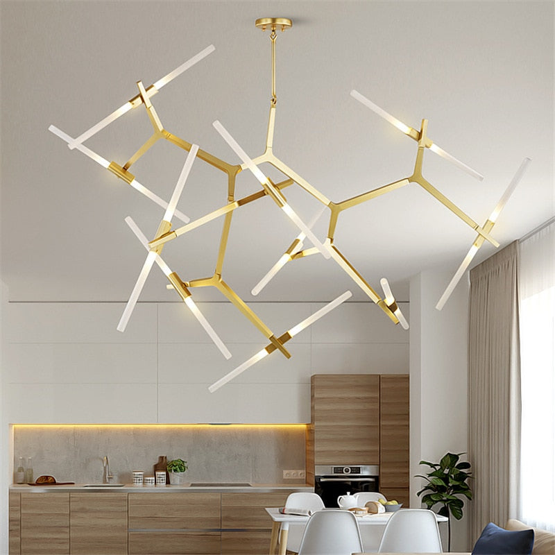 Modern Pendant Lights Design For Dining Room Kitchen Island Chandeliers Living Led Suspension