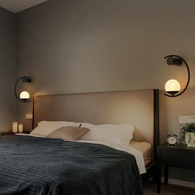 Luxury Creative Led Bedside Wall Lamp Wall Light