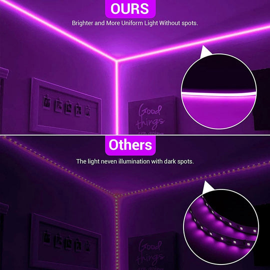 12V Rgb Led Neon Light Strip: Smart Dimmable Decor For Gazebos Led Strip Light