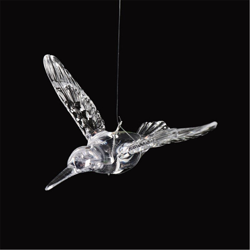 Elegant Acrylic Hummingbird Pendant - Perfect For Hotel Lobbies Grand Entranceways Villas And