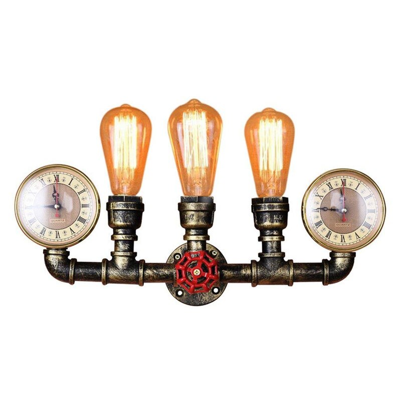 Industrial Style Vintage Retro Loft Wall Lights Water Pipe Bar Pub Cafe Restaurant Aisle Corridor