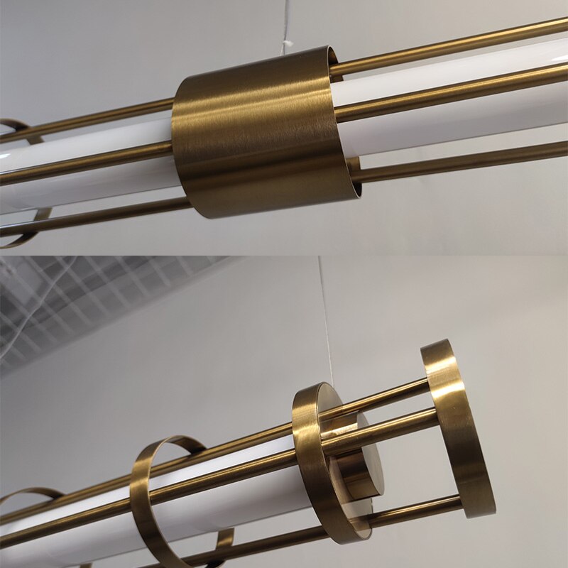 Modern Led Pendant Light For Dinning Room Retro Loft Long Type Lights Creative Suspened Hanging