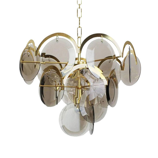 Solstice - Post - Modern Nordic Glass Chandelier For Living Room And Dining Ceiling Light