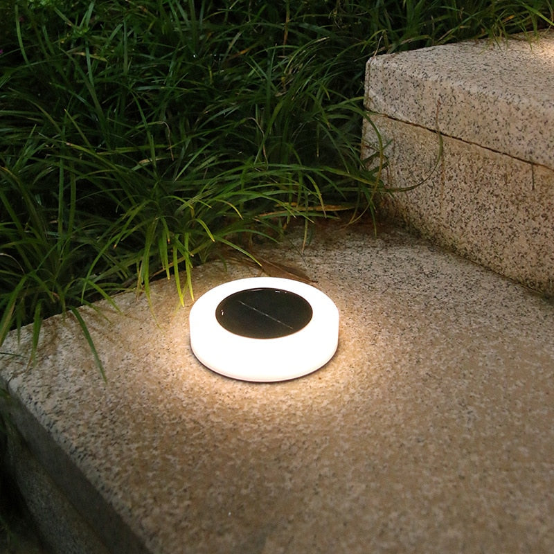 8 Led Solar Lawn Yard Led Night Light Power Buried Lights Garden Outdoor Pathway Floor Under Ground