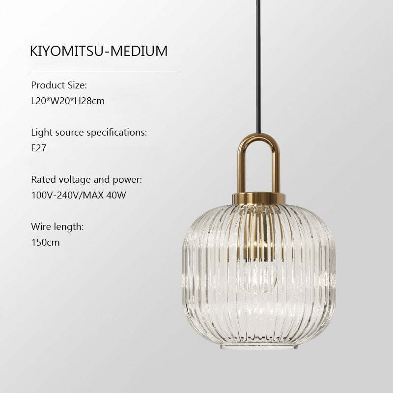 Glass Pendant Light Japanese Pendant Lamp Design Deco Nordic Led Hanging Fixtures Bedroom Modern