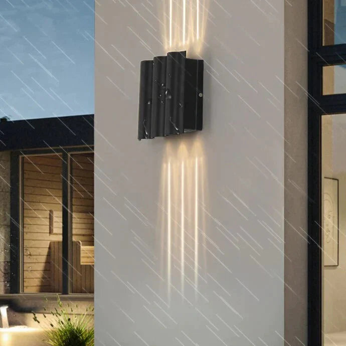 Ip65 Waterproof Led Outdoor Lighting Alumunim Wall Lamp Garden Villa Porch Sconce Lightings Black