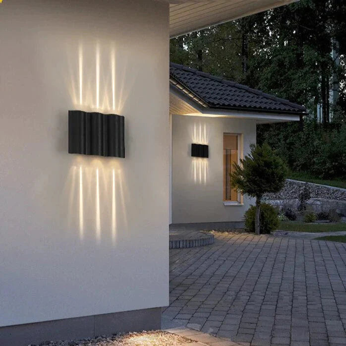 Ip65 Waterproof Led Outdoor Lighting Alumunim Wall Lamp Garden Villa Porch Sconce Lightings Black