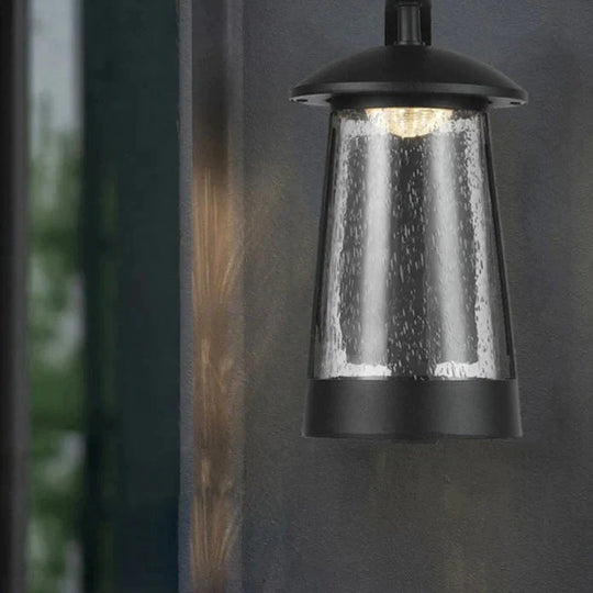 Ip68 Waterproof Outdoor Led Wall Lighting Industrial Aluminum Black Lamp For Garden Porch Sconce