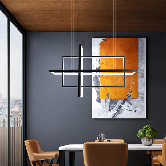 Modern Led Pendant Lights For Living Bedroom Restaurant Dining Kitchen White Black Gold Aluminum