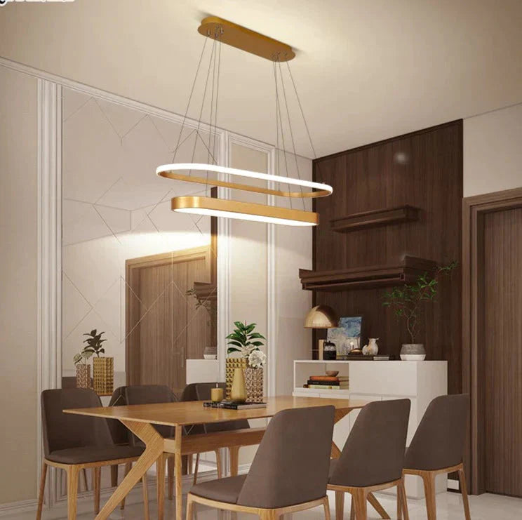 New Dimmable Modern Led Pendant Lights For Dining Room Kitchen Hanging White Or Grey Rc Lamp