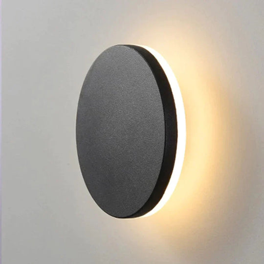 Modern Ip65 Waterproof Outdoor Led Wall Lamp Aluminum Round Squar Light Garden Porch Sconce 96V