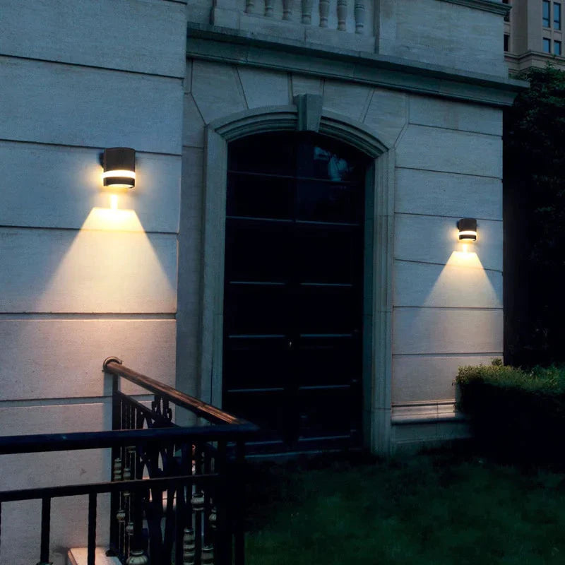 Modern Led Wall Light Outdoor Ip65 Waterproof Aluminum Black Lamps Porch Garden Lamp 6W 12W 110V