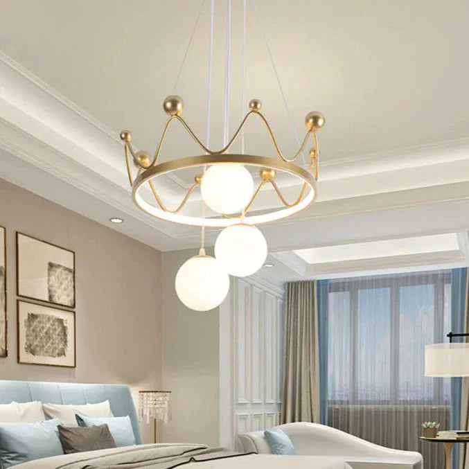 Simple And Lovely Children’s Bedroom Chandelier White Light / 40W Pendant