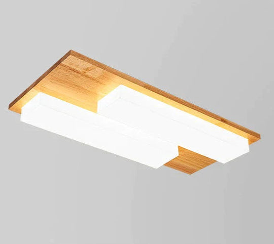 Living Room Ceiling Lamp Atmosphere Light In The Bedroom Log Hall 2 Heads / White Light