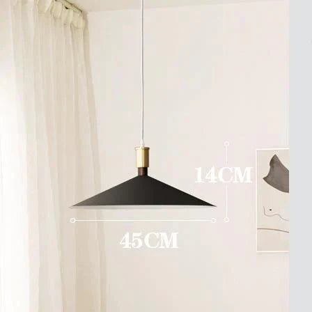 Nordic Modern Minimalist New Chandelier Ed Lamp Single Dining Room Round Bar Table Black / Large