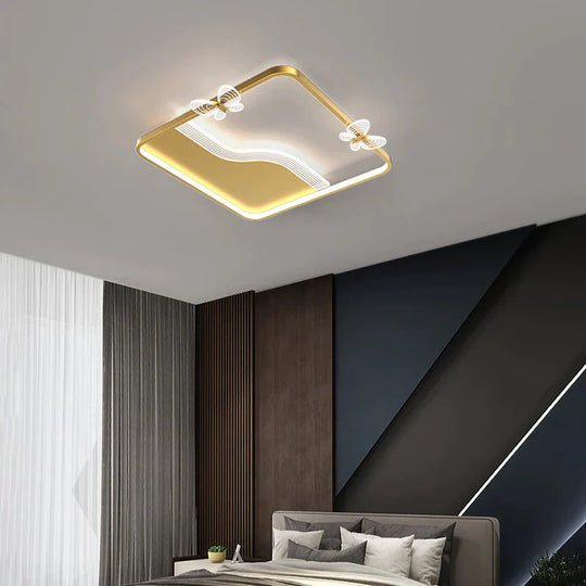 Living Room Lamp Led Nordic Warm Romantic Modern Simple Personality Creative Ceiling Bedroom