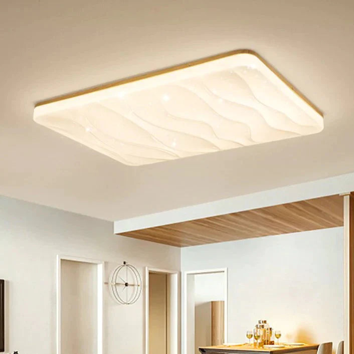 Simple Modern Living Room Stars Ceiling Lamps Solid Wood Bedroom