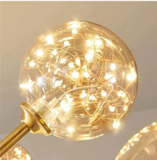 All Copper Creative Sky Star Led Lamp Ceiling