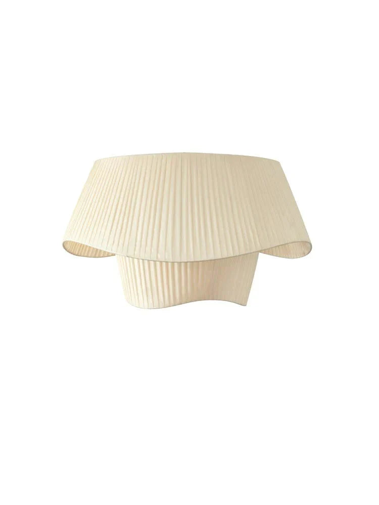 Chandelier Real Silk Satin Milky White Streamline Simple Bedroom Lamp Living Room Main Pendant