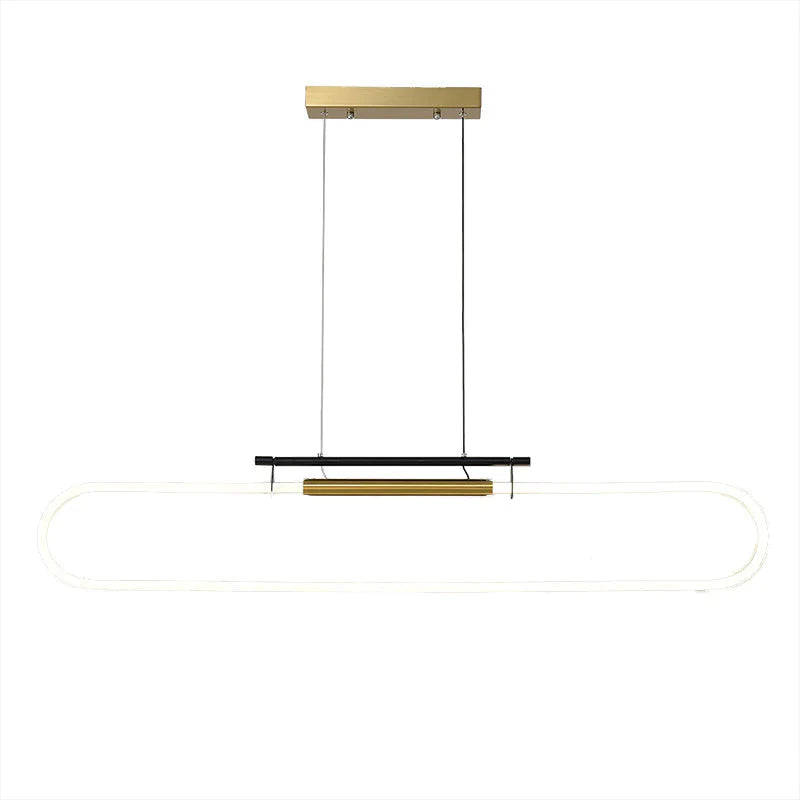 Hanging Strip Nordic Minimalist Modern Line Restaurant Word Lamp Pendant