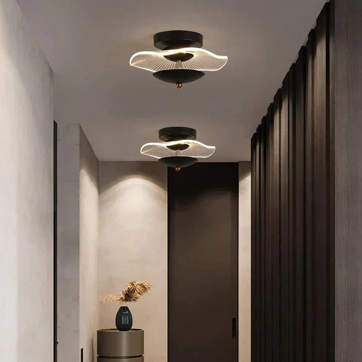 Creative Personality Modern Aisle Light Corridor Ceiling Lamp Black B 23Cm / White Light