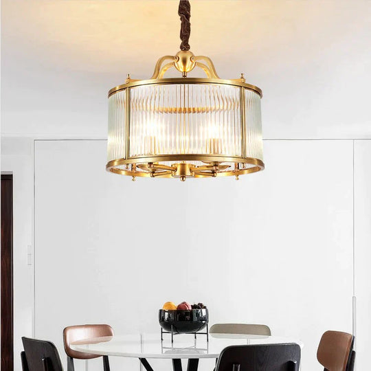 Fashion American Luxury Restaurant Bedroom Copper Chandelier Pendant