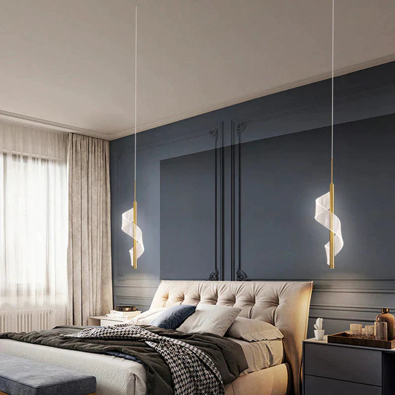 Bedroom Bedside Chandelier Minimalist Modern Luxury Living Room Background Wall Online Celebrity