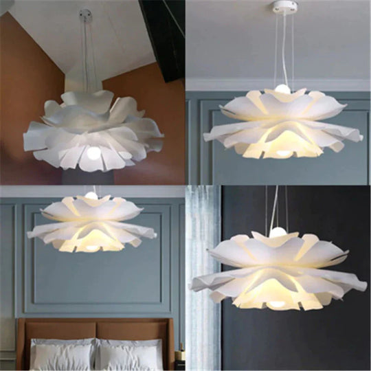 Nordic Net Red Ins Girl Bedroom Chandelier Flower And Fruit Creative Restaurant Lamp Modern Simple